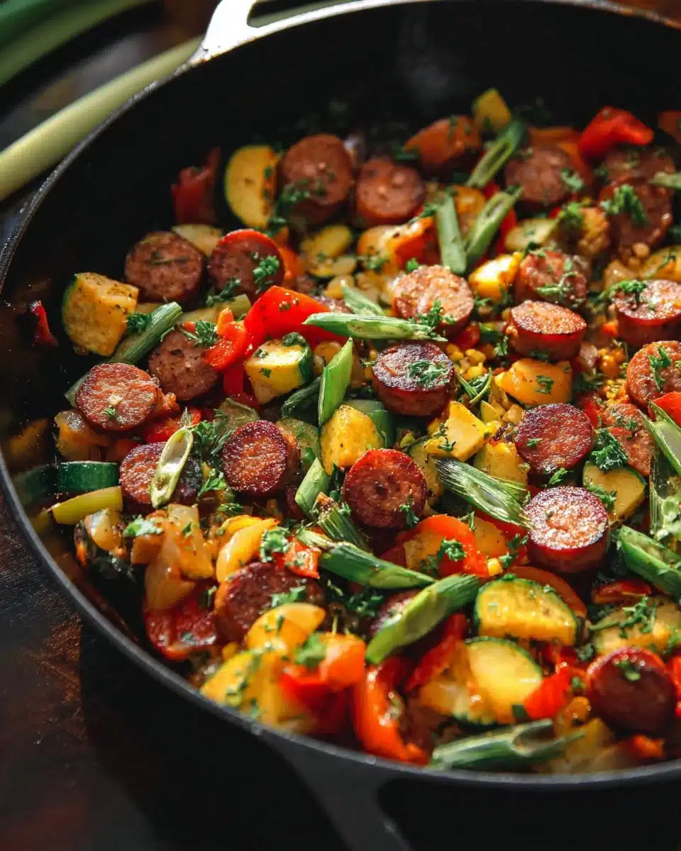 Sausage and Veggies Skillet