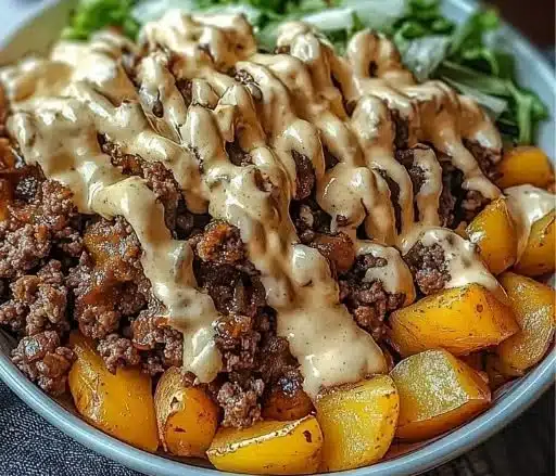 Savory Smash Burger Bowl: Indulge Guilt-Free Cravings