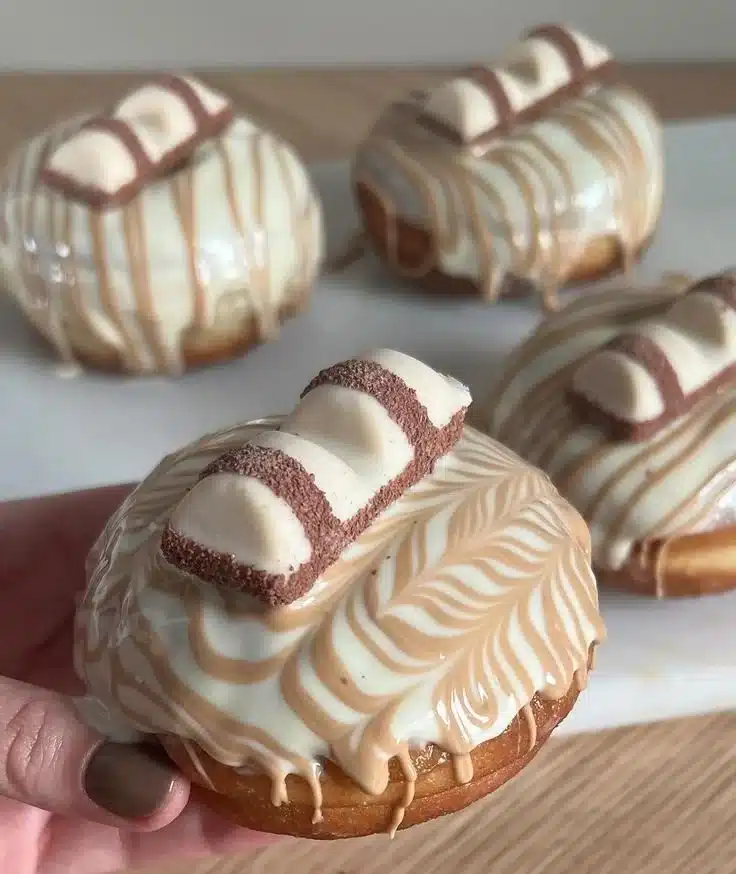 White Kinder Bueno Donuts