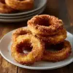 Air Fryer Cinnamon Apple Rings - a healthy snack recipe featuring cinnamon and apples
