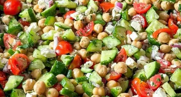 Chickpea Cucumber Salad