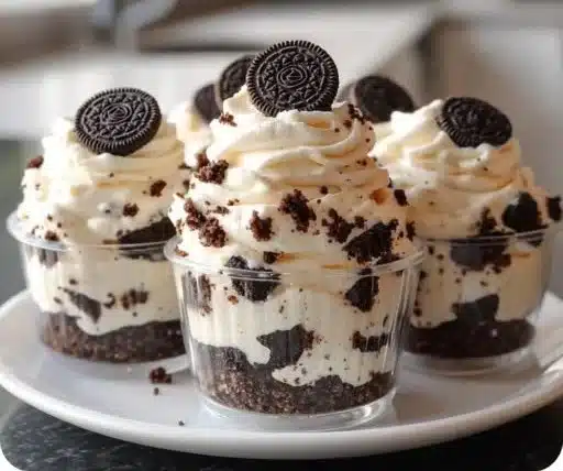 Creamy No-Bake Oreo Cheesecake Cups