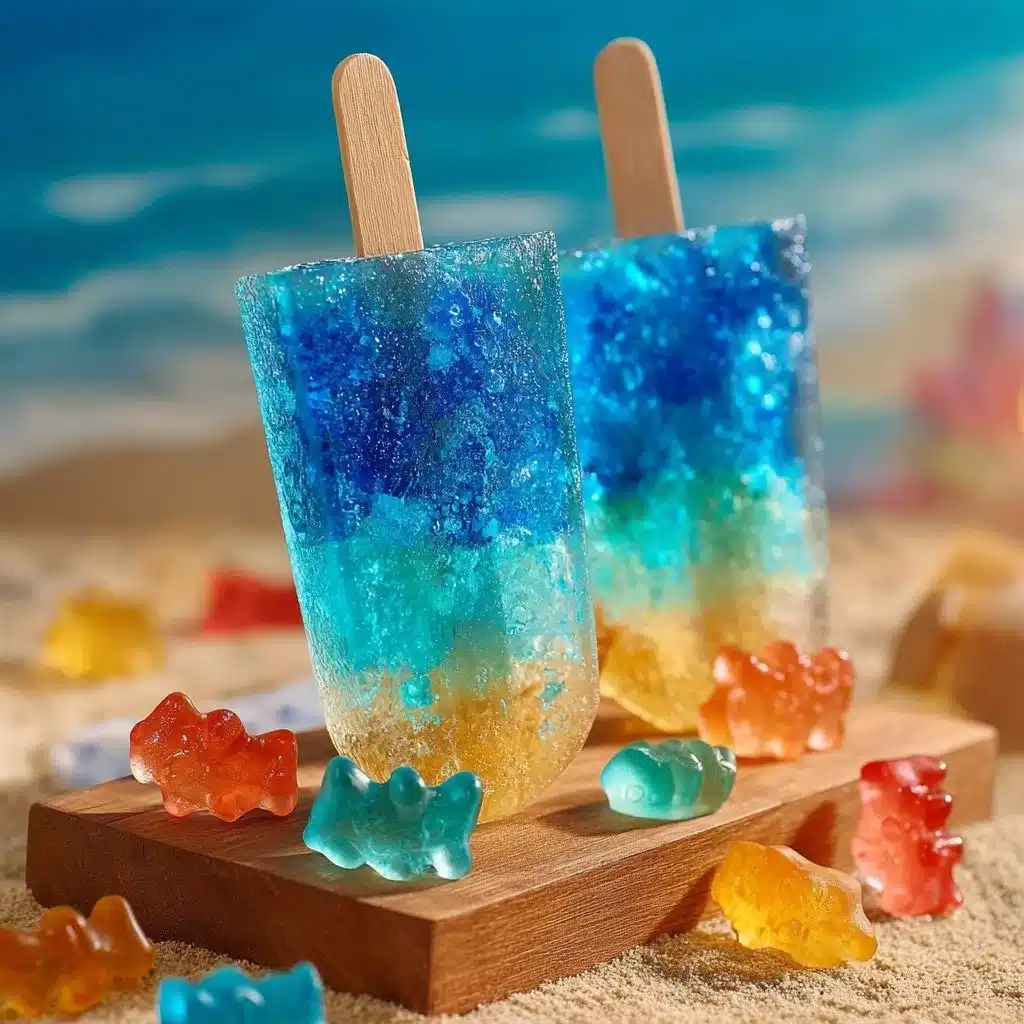 Colorful edible aquarium popsicles for fish and aquatic pets