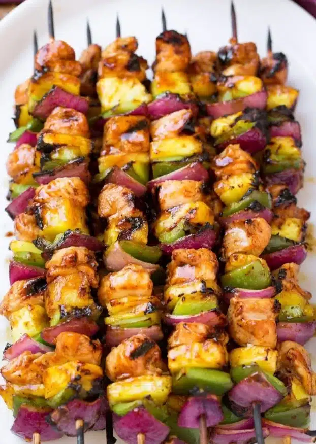 Hawaiian Chicken Kebabs