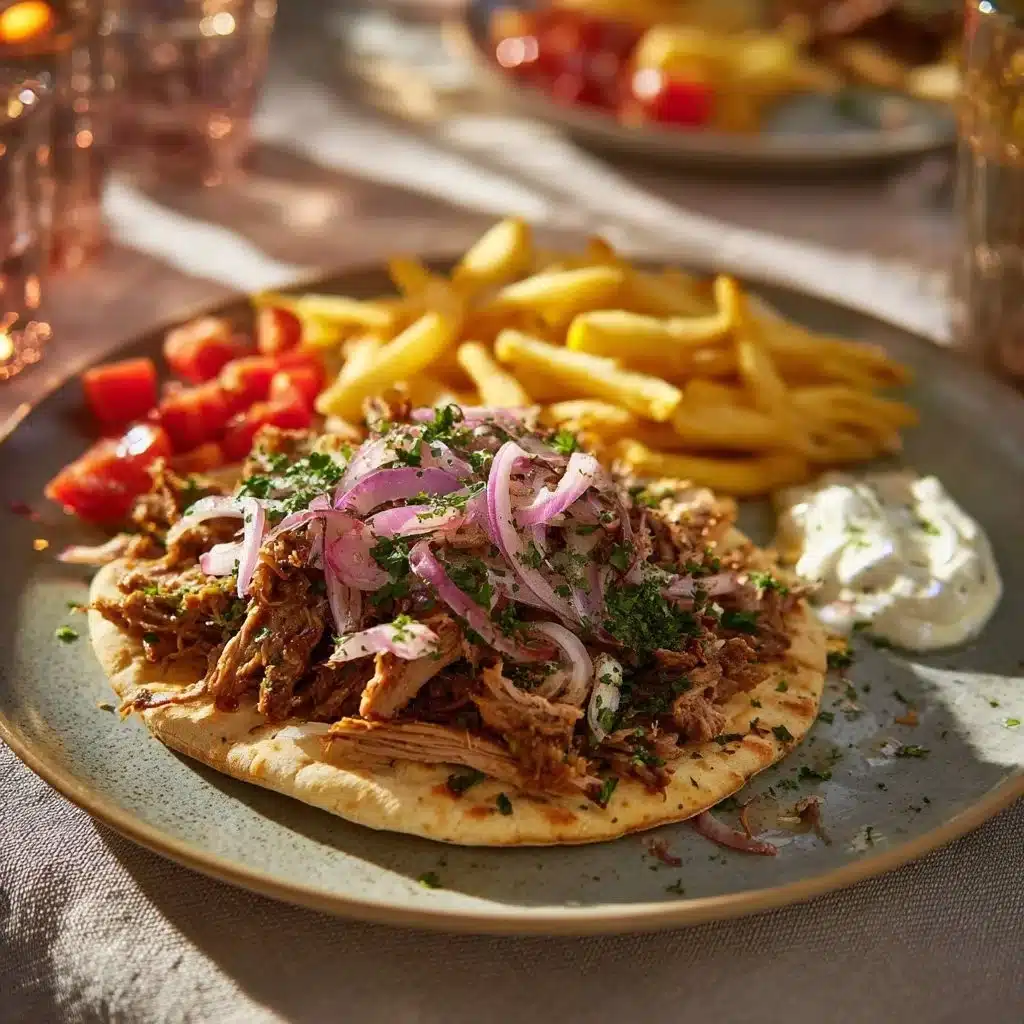 Delicious Shawarma-Style Chicken served with fresh vegetables and sauce