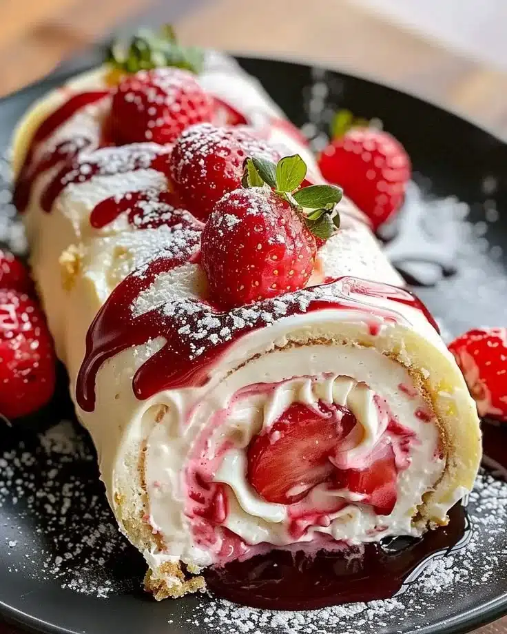 Strawberry Cheesecake Rolls: A Sweet, Creamy Delight